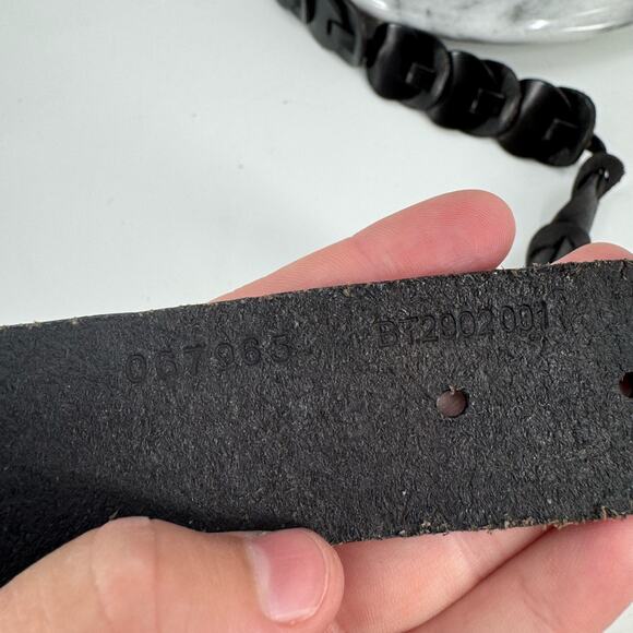 Fossil dark brown leather belt - Picture 4 of 8